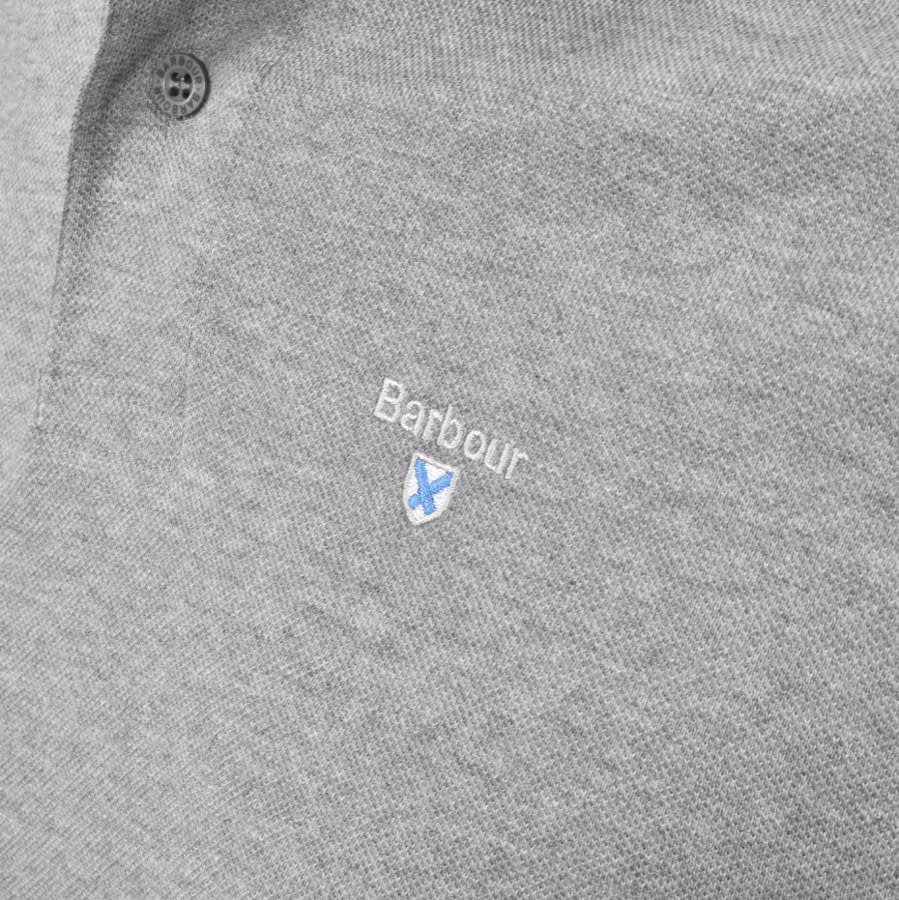 Alternative Image for ProductBarbour Pique Polo T Shirt Grey3